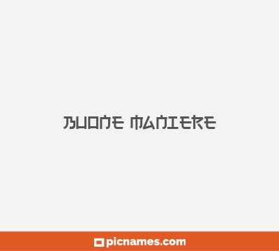 Buone Maniere